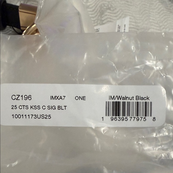 Coach Black Signature Belt with Gold Buckle - cut to size - Picture 9 of 9